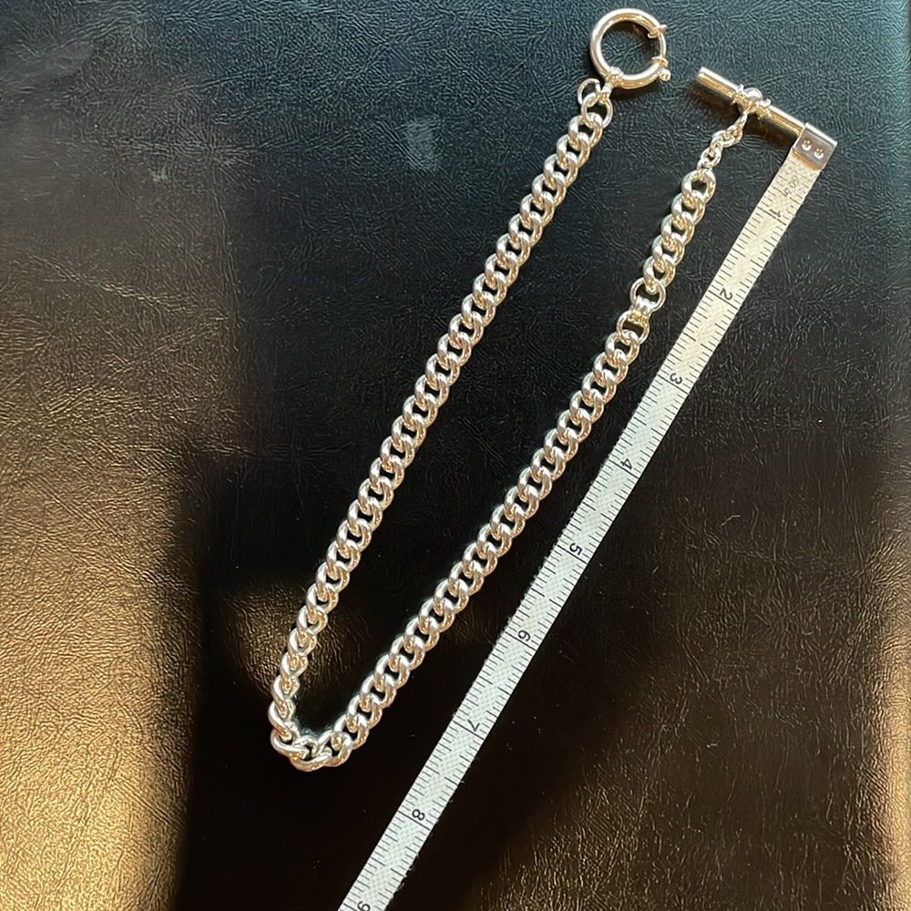 Ralph Lauren thick curb link sterling silver necklace 1990’s - Picture 2 of 7
